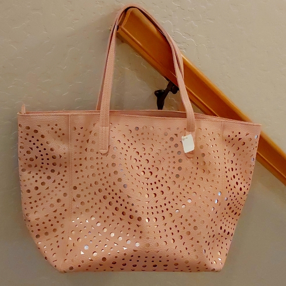 Bath & Body Works Handbags - Bath & Body Works Laser Cut Vegan Tote